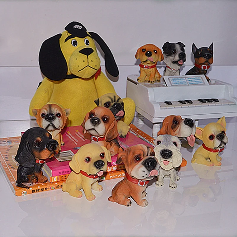 

Cross-border supply12Famous Dog Resin Craft Ornament Pet Puppy Model Home Animal Ornament Gift