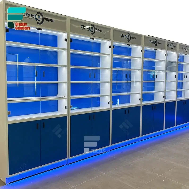 custom.Multi Shelf Display Rack Powder Coated Steel Frame High Visibility Display Cabinet