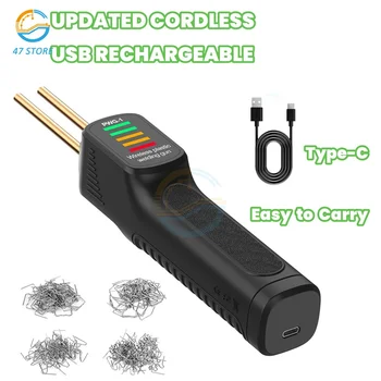 Zestaw spawarki do tworzyw sztucznych 300W Zderzak samochodowy Pistolet do naprawy pęknięć z żelaznym zszywaczem na gorąco Spawanie Lutownica Narzędzie garażowe