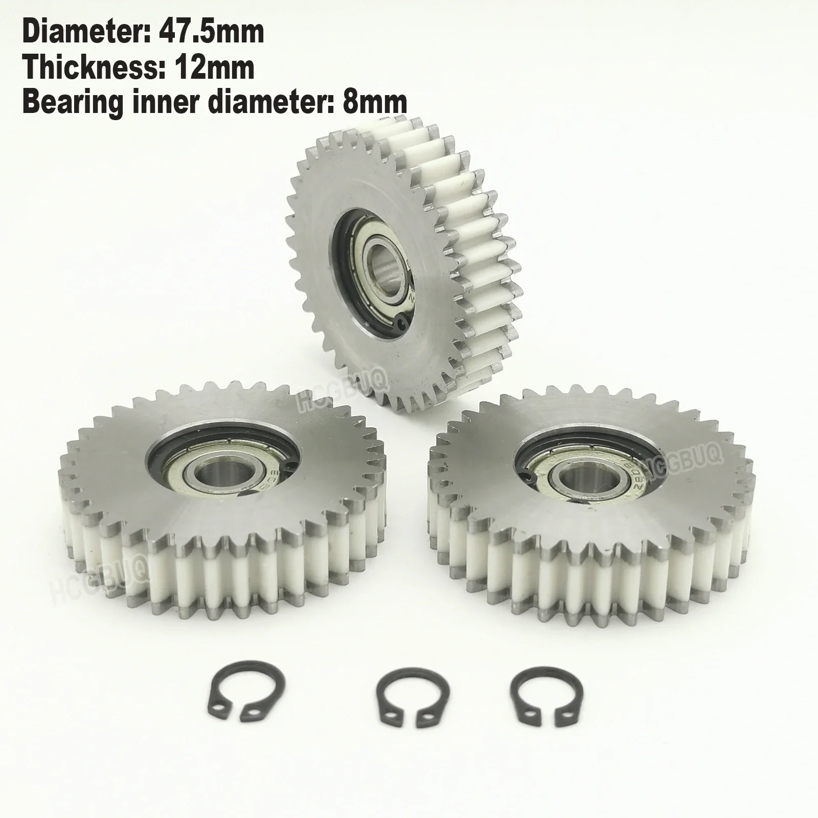 36 Teeth 47.5x12mm Steel and Nylon Gear For Bafang Bike Motor G020 G060 G062 500W 750W 1000W Electric Bike Planetary Gear