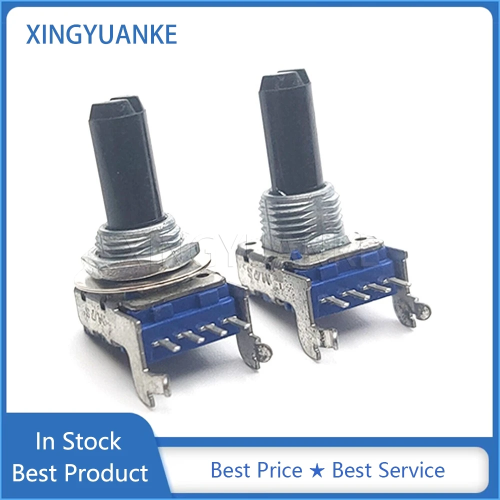 1PCS RK11 Type Single B10K B103 Electronic Keyboard Audio Volume Adjustment Rotary Potentiometer 4-Pin D Shaft Length 18MM