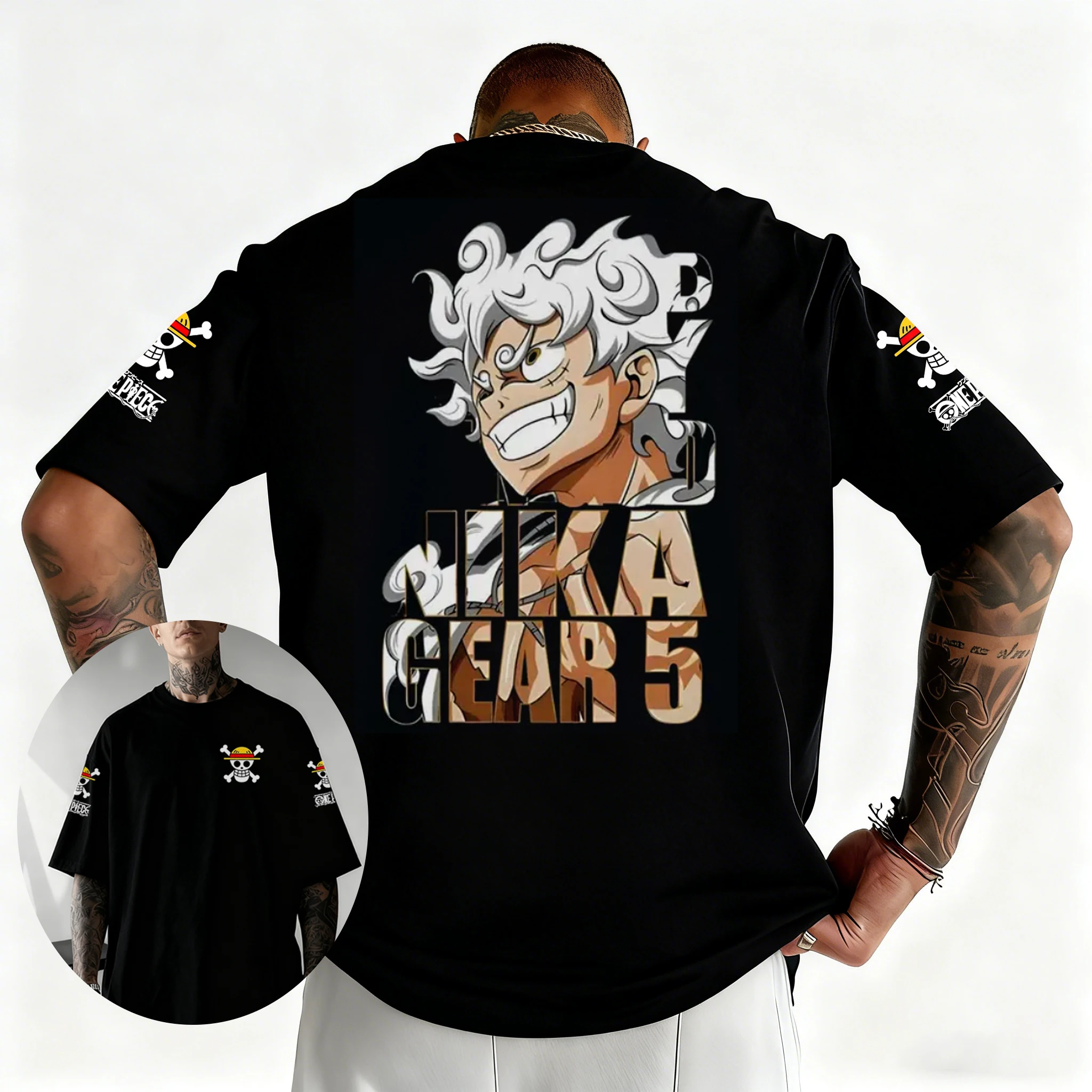 One Piece Japanese Anime Printed Men's T-Shirt Roronoa Zoro Harajuku Short Sleeve  Luffy T-shirt Clothing 2026 New Summer