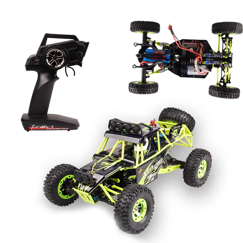 【ジャンク新品】WLtoys 12429 ４WD ⑤ WLtoys-Carro de controle remoto com luz LED, veículo Buggy