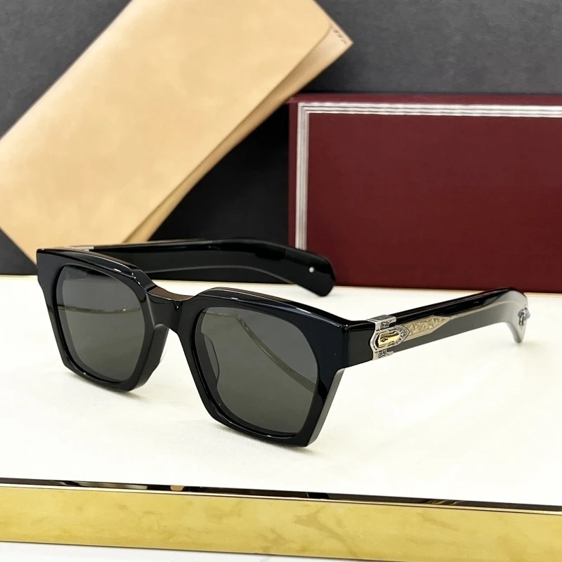 

STERETT Special Fashion Design Thick Acetate Sunglasses Women Luxury Brand Oval Vintage Retro Outdoor Eyewear Shades with Case