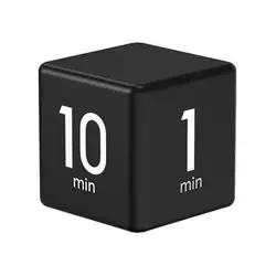 Rotating Pomodoro Timer 1-60 Minutes Preset LED Display Adjustable Volume Cube Timer Study Kitchen Sensor-Controlled Timer