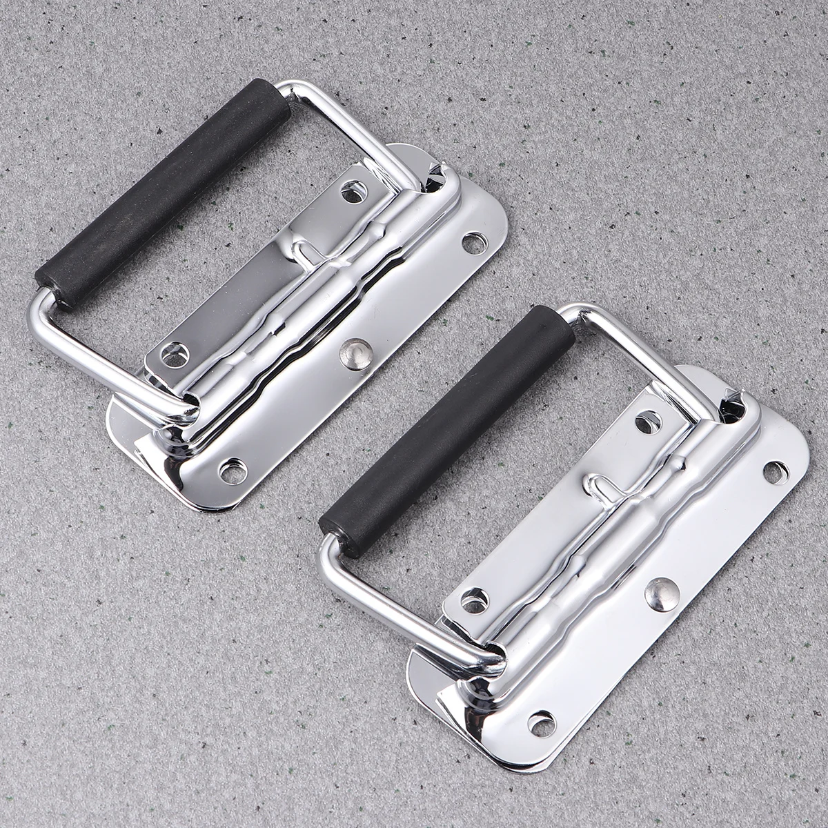 

2pcs Spring Loaded Case Handle Folding Cabinet Handles For Suitcase Luggage Box Heavy Duty Metal Pull Handle Lightweight