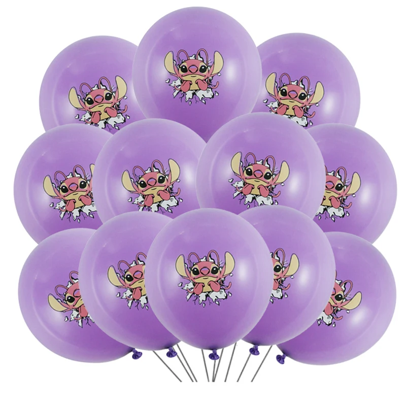 20 قطعة 12 بوصة ديزني ليلو غرزة بالونات اللاتكس مجموعة صبي فتاة حفلة عيد ميلاد استحمام الطفل زينة الحفلات ألعاب أطفال Globos لوازم #5