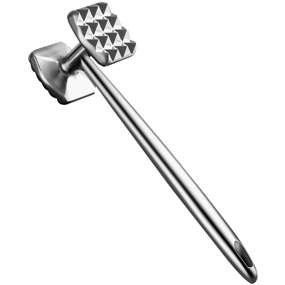 

Stainless Steel Meat Mallet Tenderizer Comfortable Hold Save Effort Cooking Time Perfect Meat Poultry Steak Tenderizer
