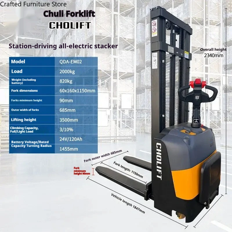 Smooth Lifting Forklift Truck Lowering Warehouse Forklift Truck Unloading Commercial Furniture Carretilla Elevadora ZY60CC