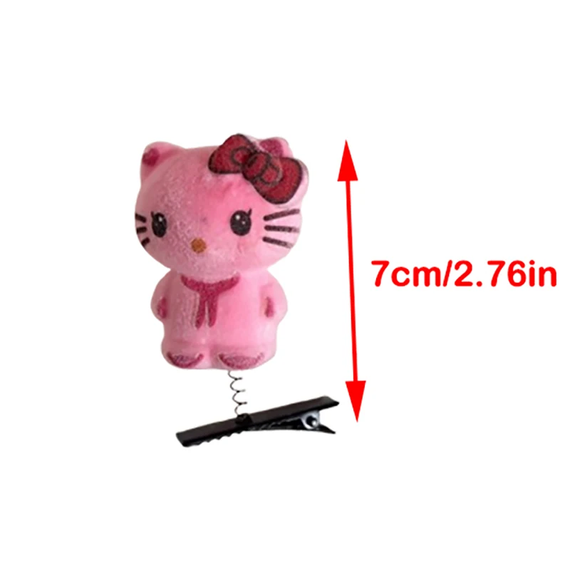 5 pezzi Sanrio Hello Kitty fermaglio per capelli 3D Kuromi primavera forcine melodia Cinnamoroll clip a becco d'anatra copricapo accessorio per capelli per bambini