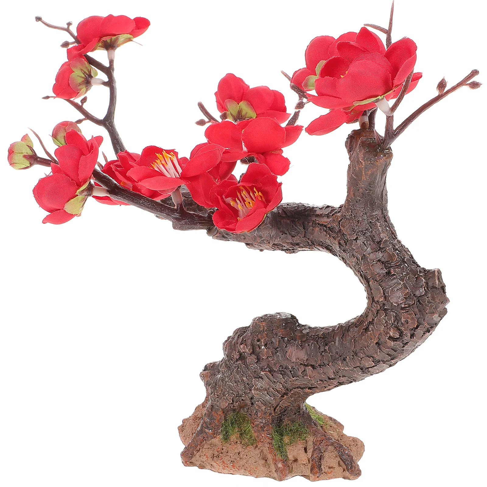 

Mini Tree Artificial Decorative Fake Small Tree Ornament for Desktop Table Bonsai Micro Landscape Decor