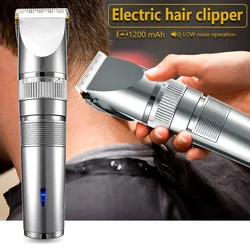 Professional Hair Trimmer Digital USB Rechargeable Hair Clipper for Men Haircut Ceramic Blade Razor Hair Cutter Barber Machine