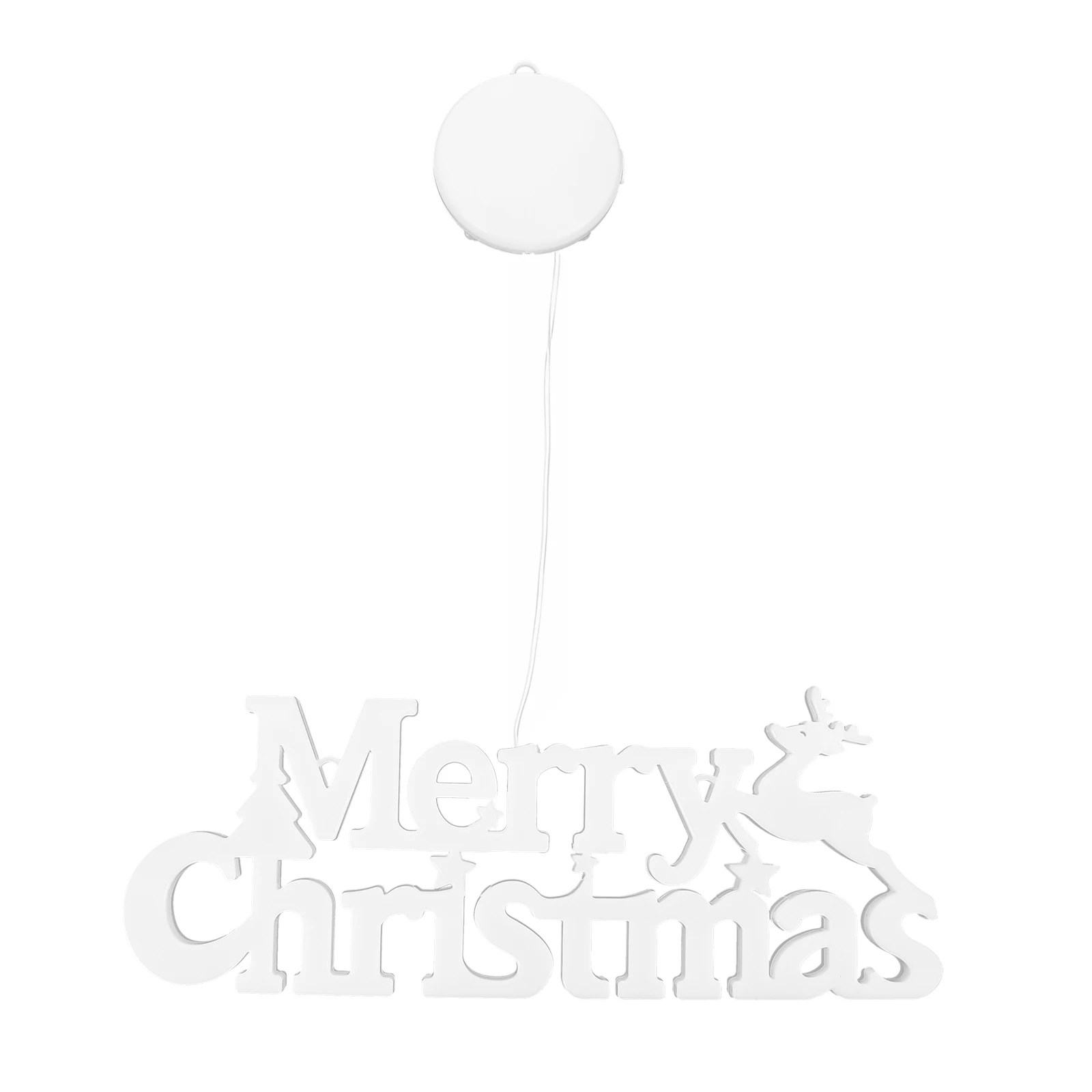 

Christmas Lights Decor Glowing Wreath Xmas Presents Festive Decorative Decorations