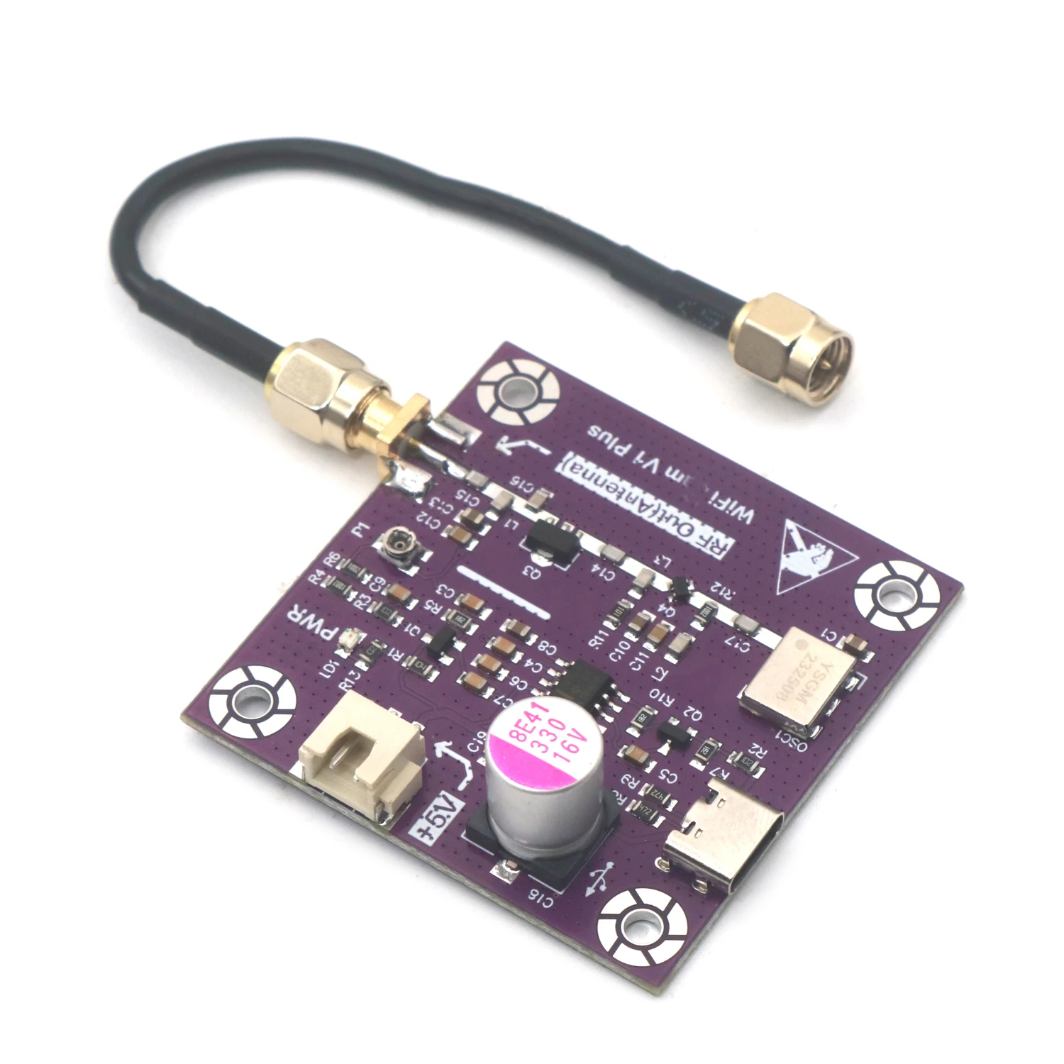 Imagem -05 - Fonte Vco Usb 433mhz5.8ghz 915mhz 1.5ghz 2.4ghz Gerador rf para Rádio fm Wi-fi bt Gnss Drone Walkie-talkie Gps Amplificador de Potência