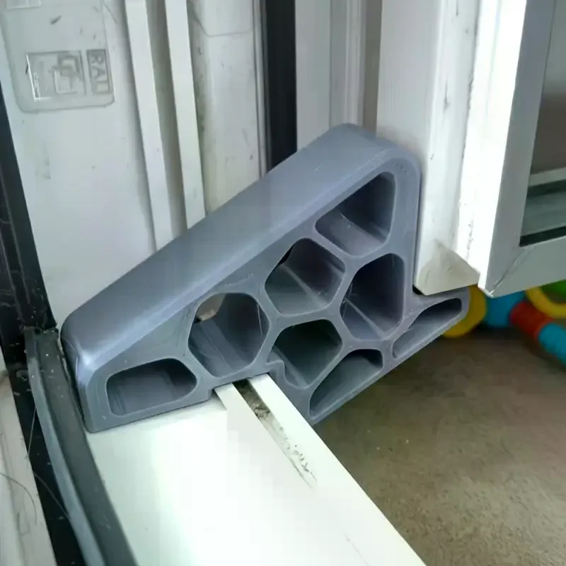 2pcs Heavy Duty Door Stopper Non-Slip Balcony Window Door Wedge For Home Office Bathroom Kitchen Track Lock Anti-Slam
