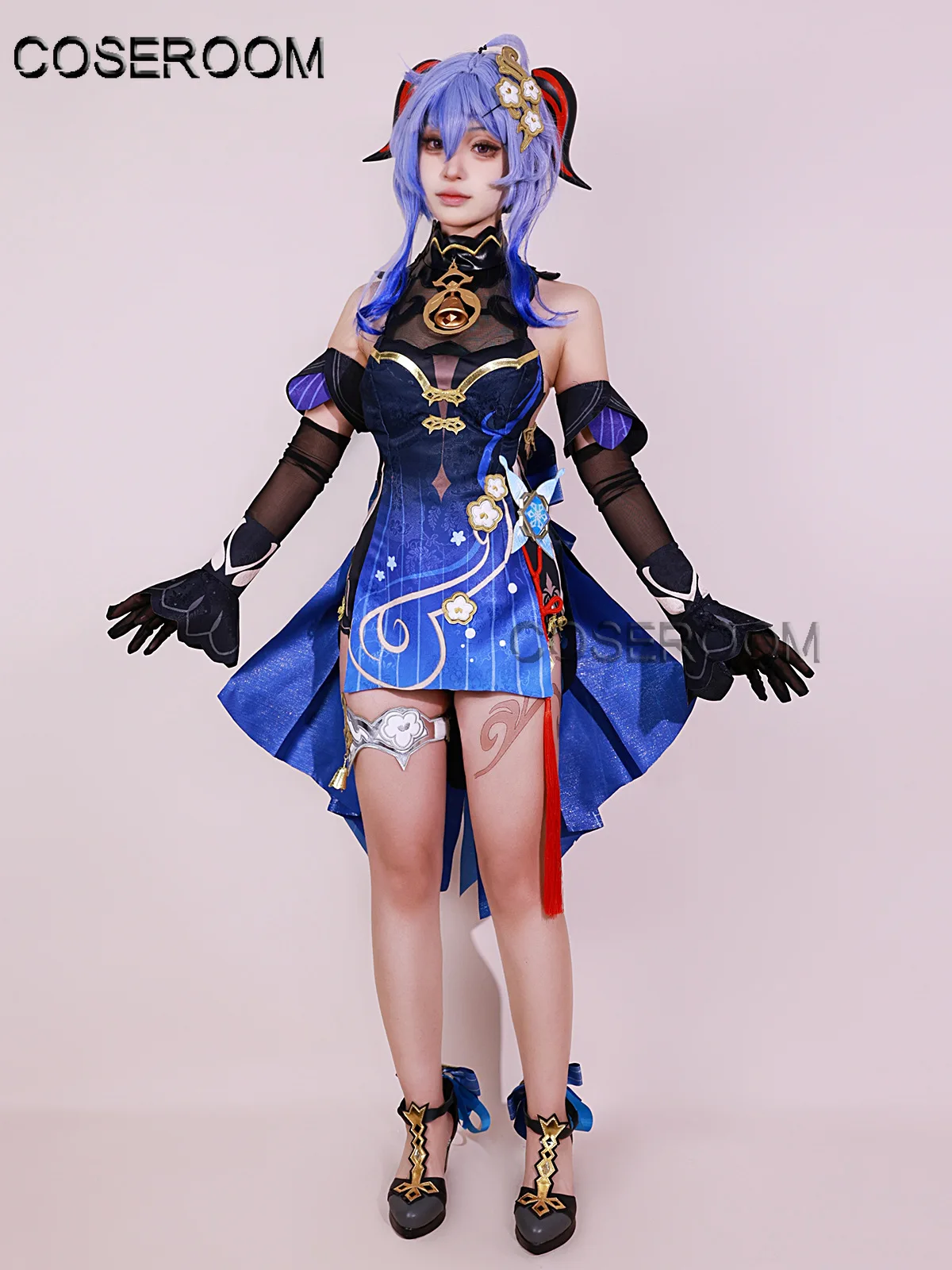 

Anime Game GenshinImpact Deepavali Ganyu Cosplay Costume Outfit Halloween Carnival Party Women Role Play Uniform Dress