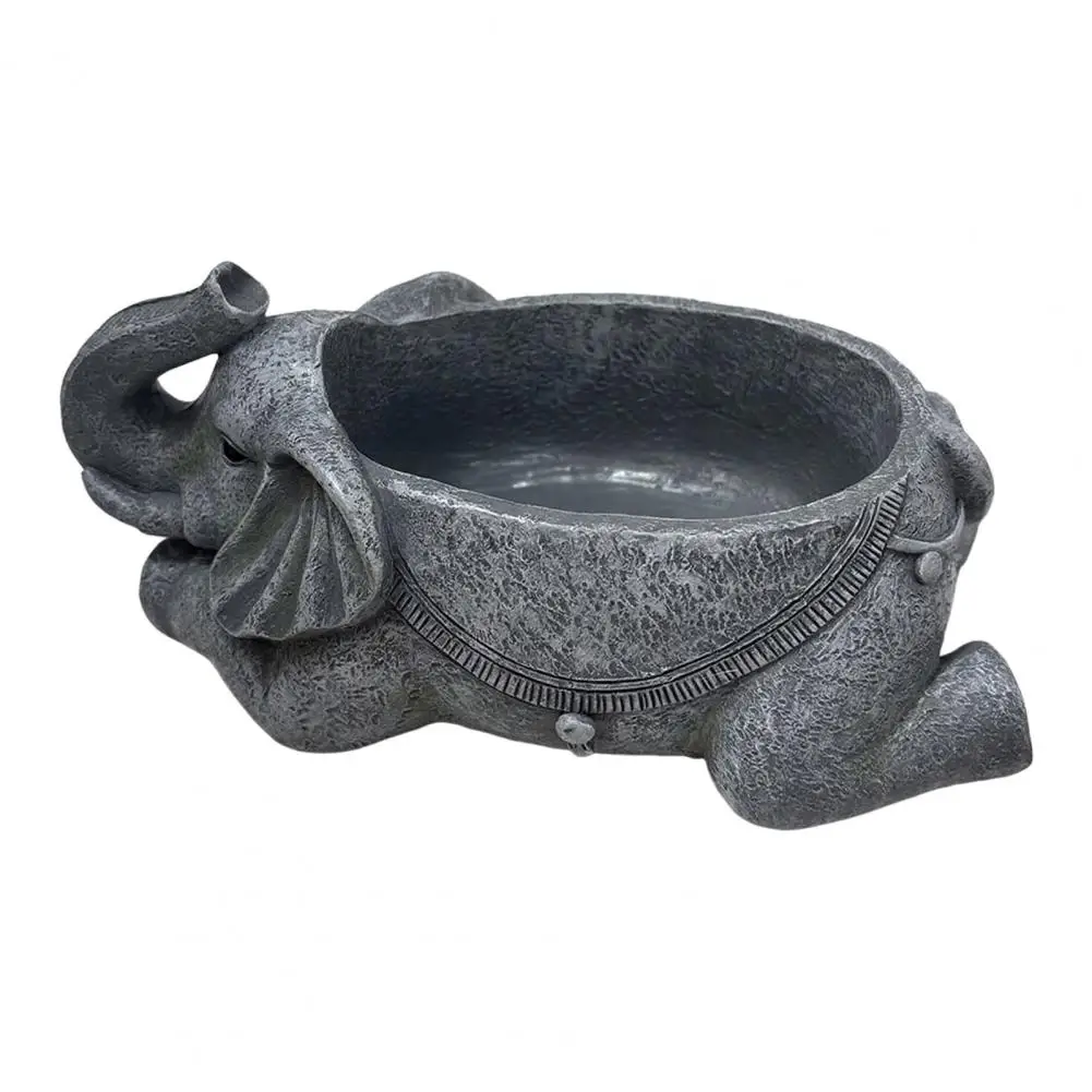 

Elephant Planter Resin Elephant Animal Flower Pot Decorative Plant Holder with Drainage Hole for Indoor Outdoor Garden Patio Des