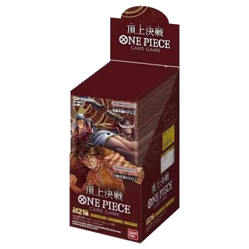 Auf Lager Japanische Version One Piece Op02 Serie Kartenspiel Romance Dawn Booster Box Japan Anime TCG Sammelkarten Vorrätig