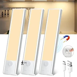 Xiaomi Nachtlampe mit Bewegungssensor, LED-Akku, 2200 mAh, wiederaufladbar über USB, Touch-Licht für Zimmer, Küche, Schrank, Garderobe