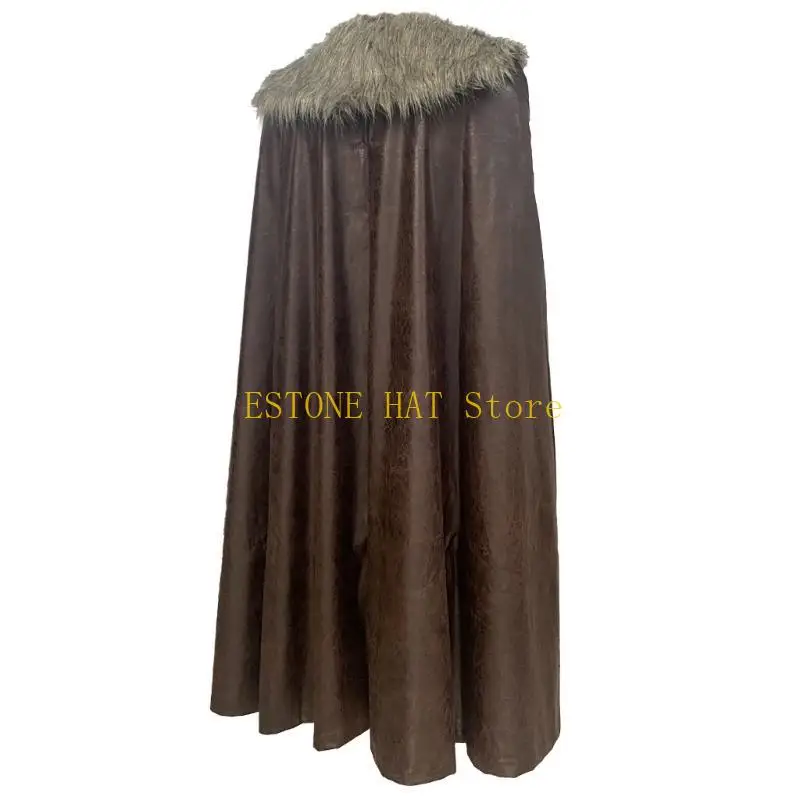 

49MF Vintage Medieval Cloak Cosplay Costume Capes For Historical Theme Enthusiasts