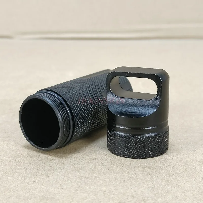 المحمولة سبائك الألومنيوم حبوب زجاجة سعة كبيرة المنزلية المنظم خزان الطب الصغيرة تخزين في الهواء الطلق صندوق حبوب صغير #5