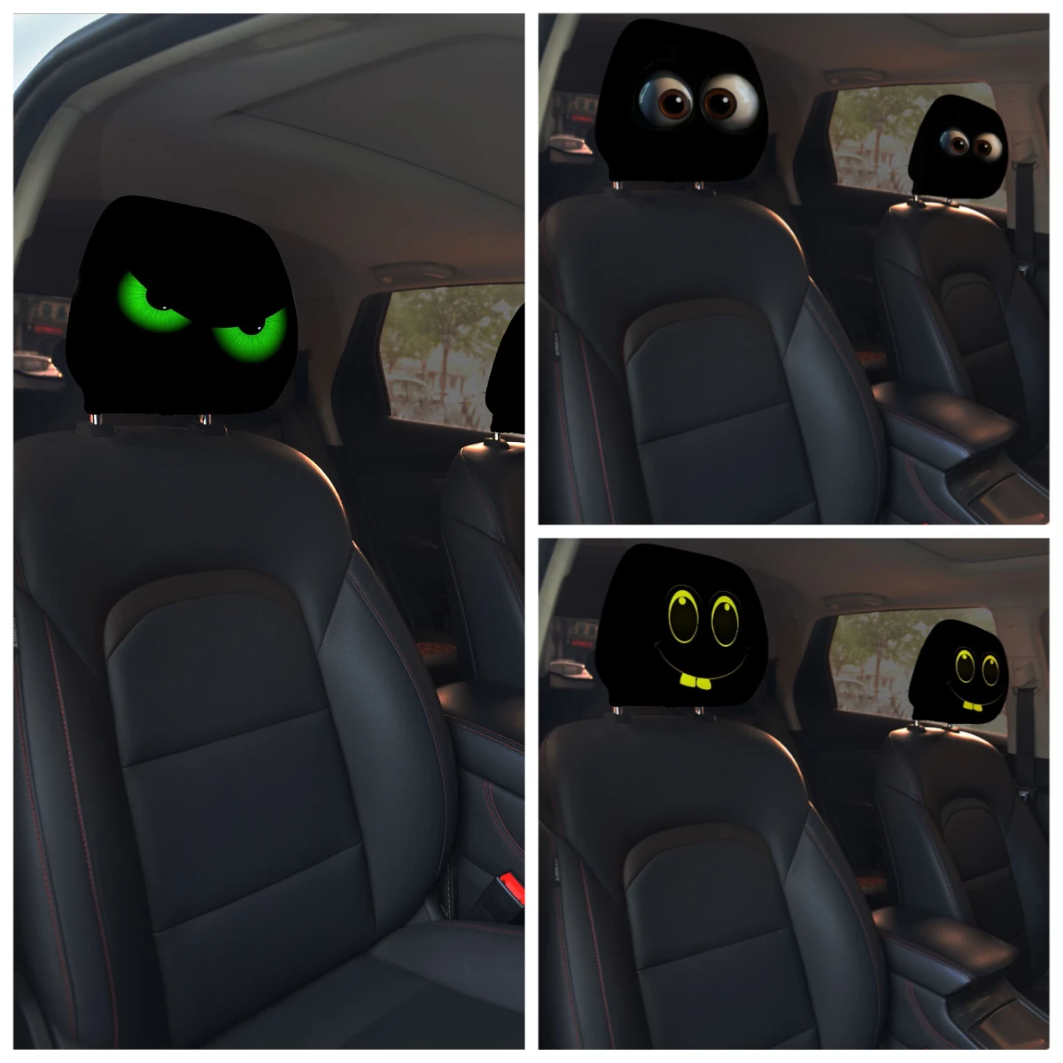 غطاء مسند الرأس من جنرال موتورز، غطاء حماية مرن لمسند الرأس، قناع غطاء مقعد ملتوي، ديكور عطلة السيارة