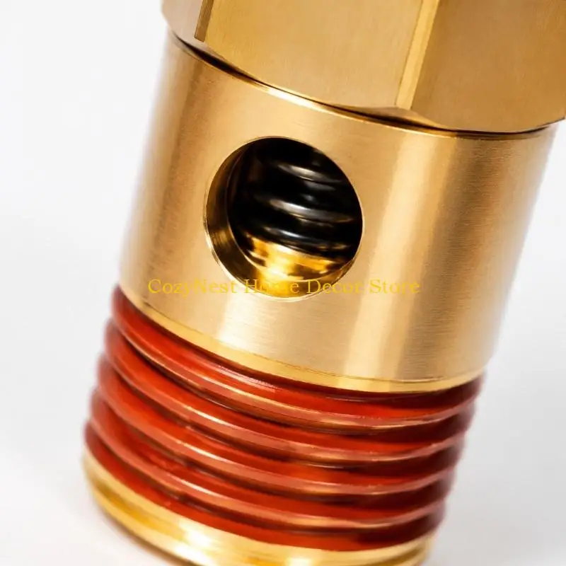 92MF Surplus Pressure Discharge Hardware Set for Pneumatic Equipment, Brass Construction with Six-Sided Body, Integrated Pull