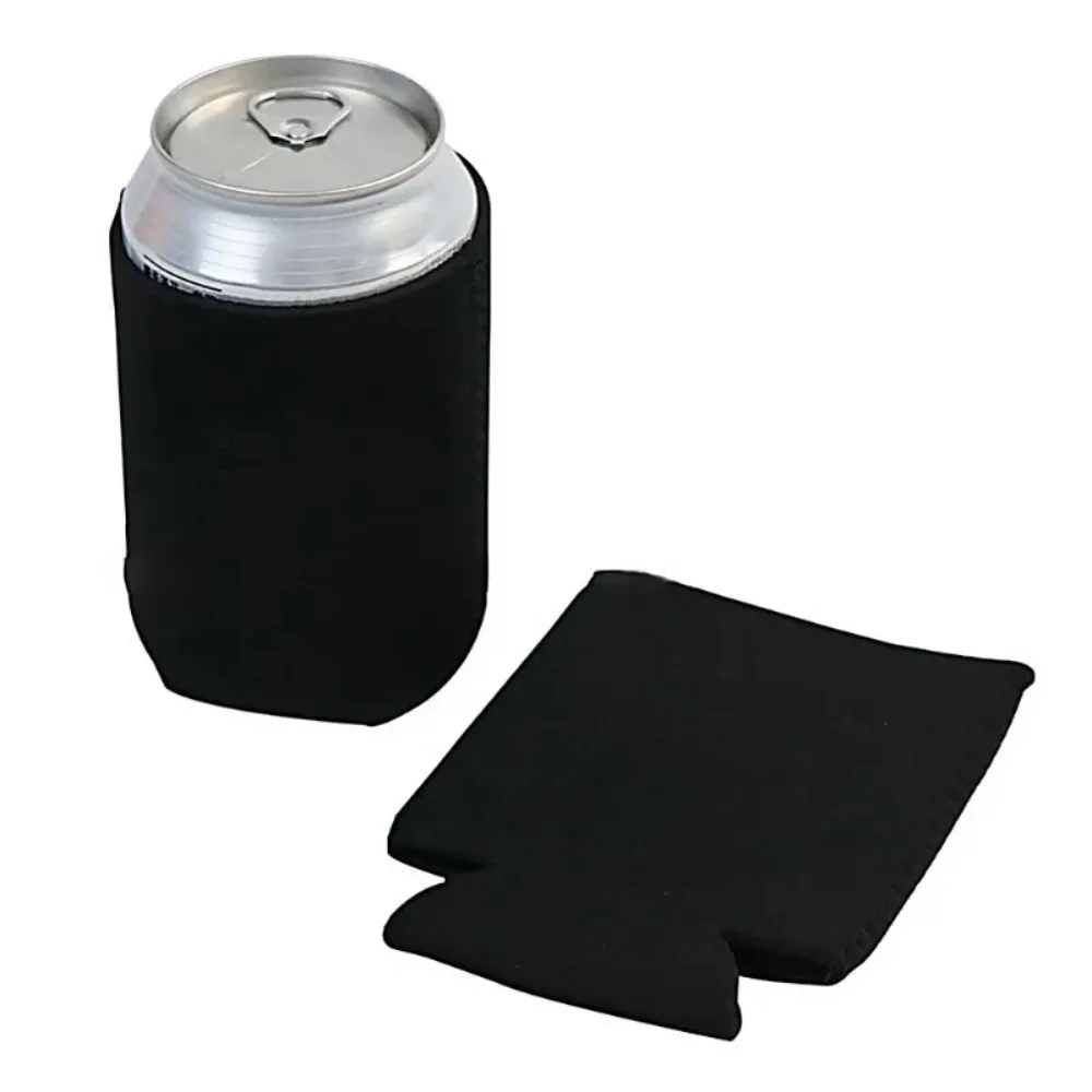 

Foldable Elastic Beer Sleeves Neoprene Solid Color Cup Cover Reusable Heat Insulated Camping Soda Bottele Cover Party