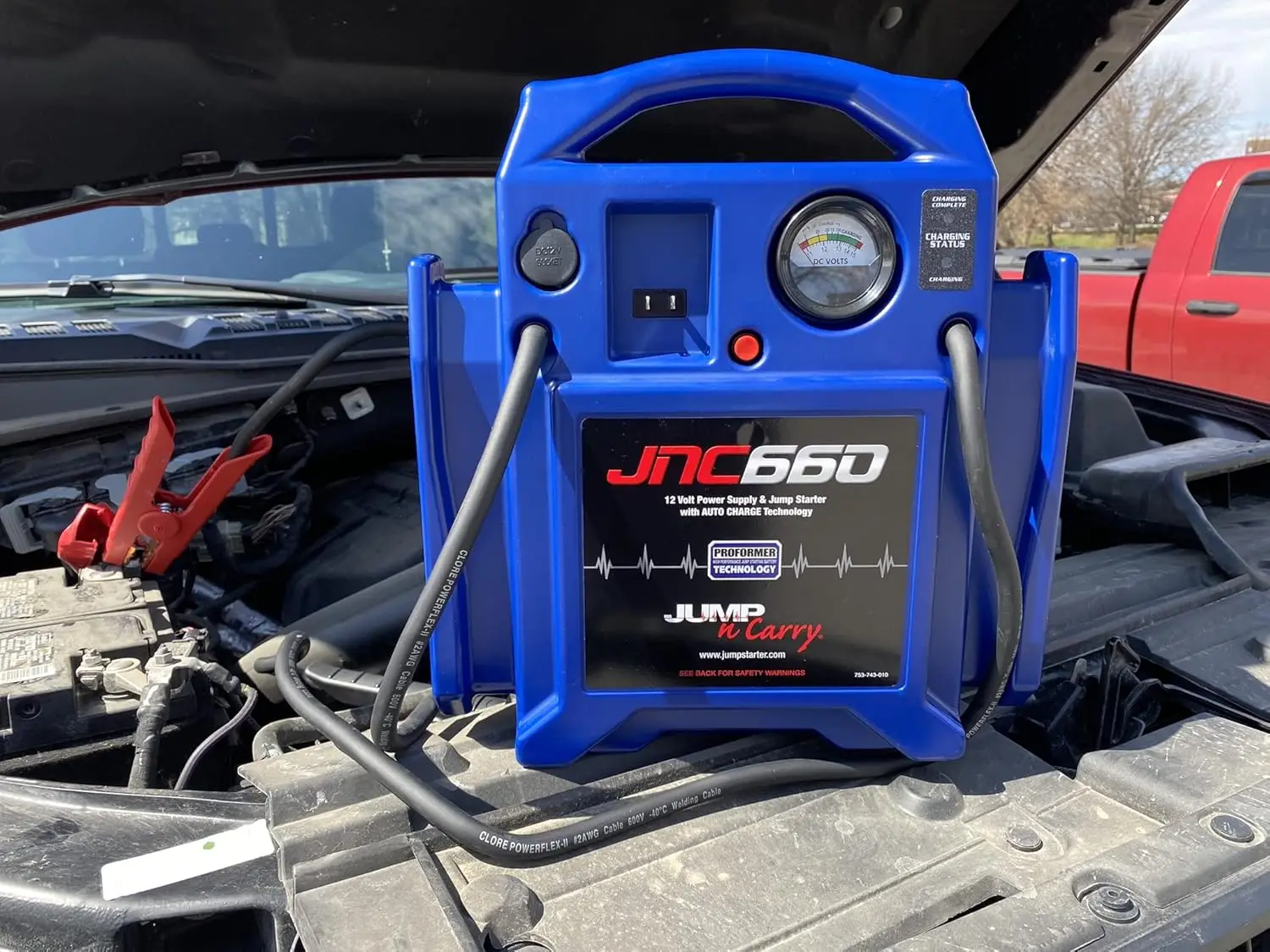 Jump-N-Carry JNC660 1700 Peak Amp 12 Volt Jump Starter , Blue