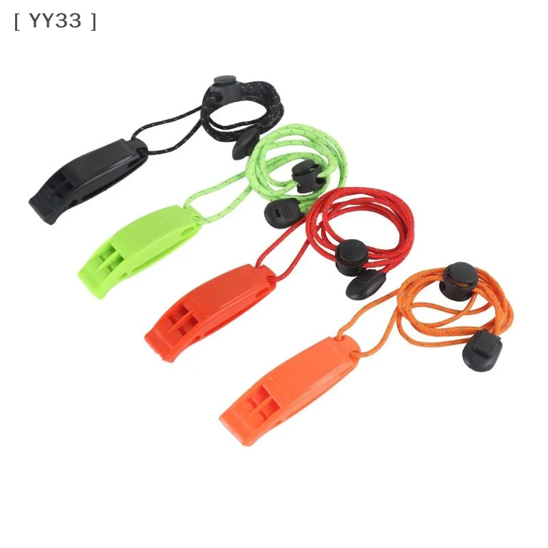 Dual-Frequency Survival Whistle High-Pitch Dolphin Sound Emergency Whistle with Lanyard for Outdoor & Disaster〔YY33〕