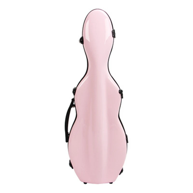 

light pink violin case Fiberglass FRP 4/4 violin box bag stoving varnish Waterproof shockproof Portable Backpack Fashion color