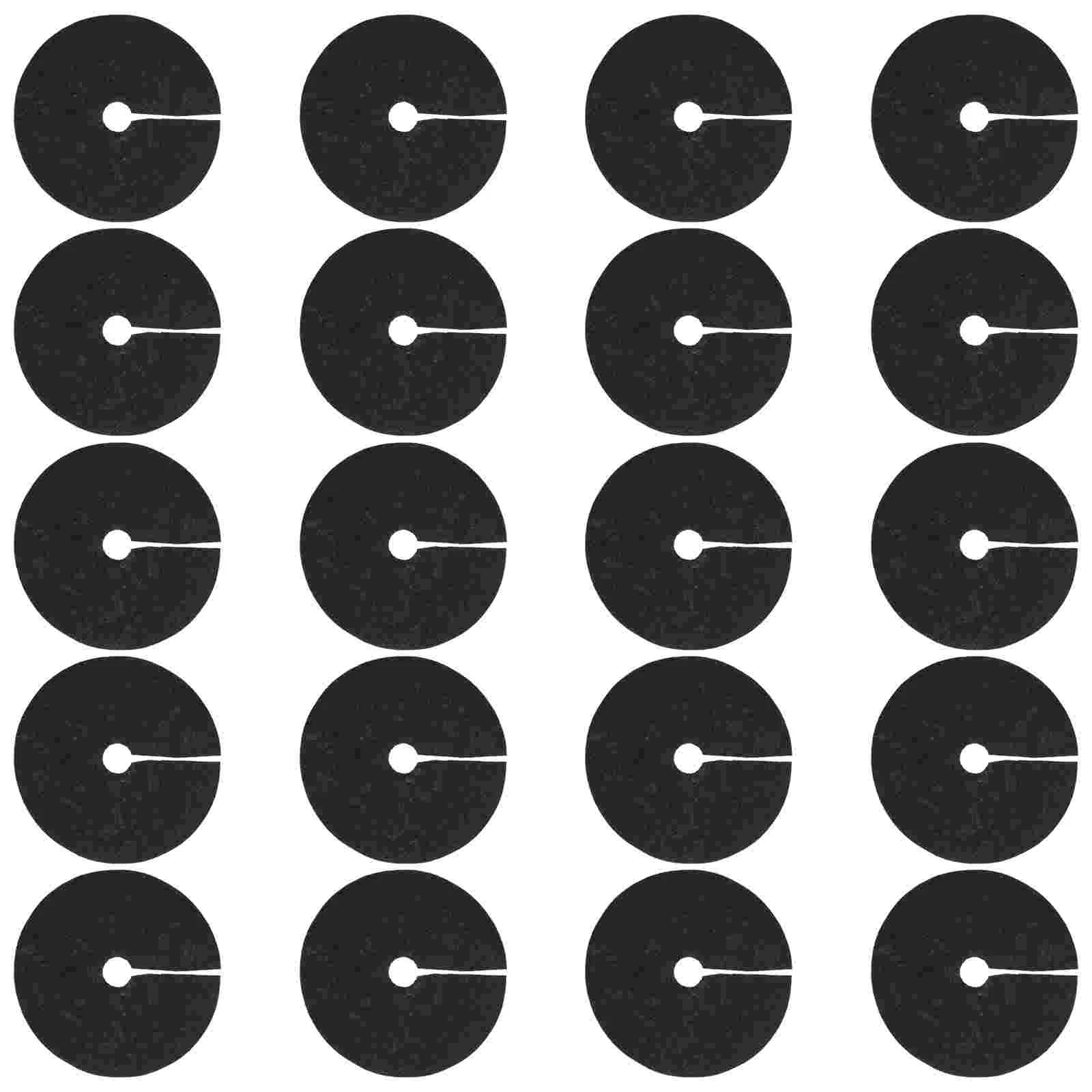 

20pcs Weeding Cloth Non-Woven Gardening Biodegradable Control Fabric Ground Cover Agriculture Orchard Weeding Cloth (Black,