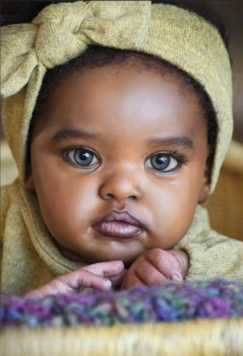 Peças de boneca inacabadas e sem pintura com corpo e olhos de pano Kit de boneca realista reborn de 20 polegadas Chantal