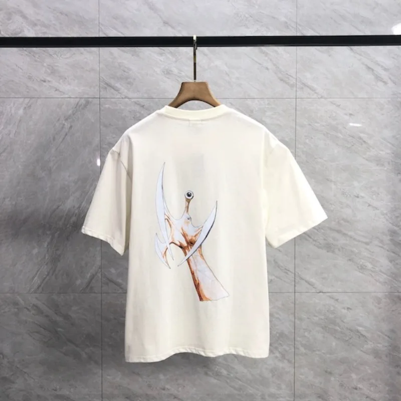 Saint T-shirt High Street Hip-hop Parasite Pattern Printed Loose Distressed Tshirt Men Women