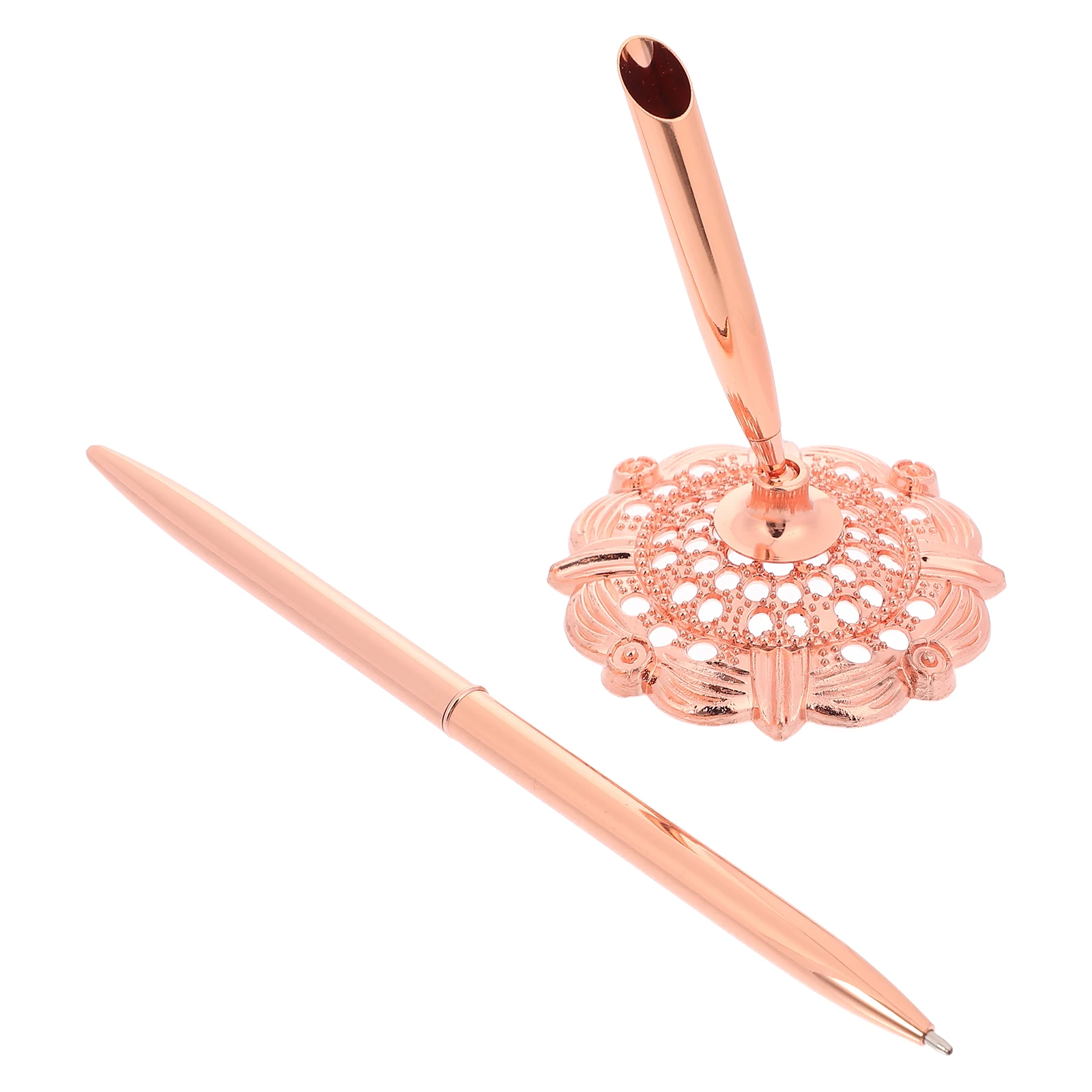 

Signature Pen Business Guestbook Pens Wedding No Smear Fancy for Men Desktop Ballpoint Metal