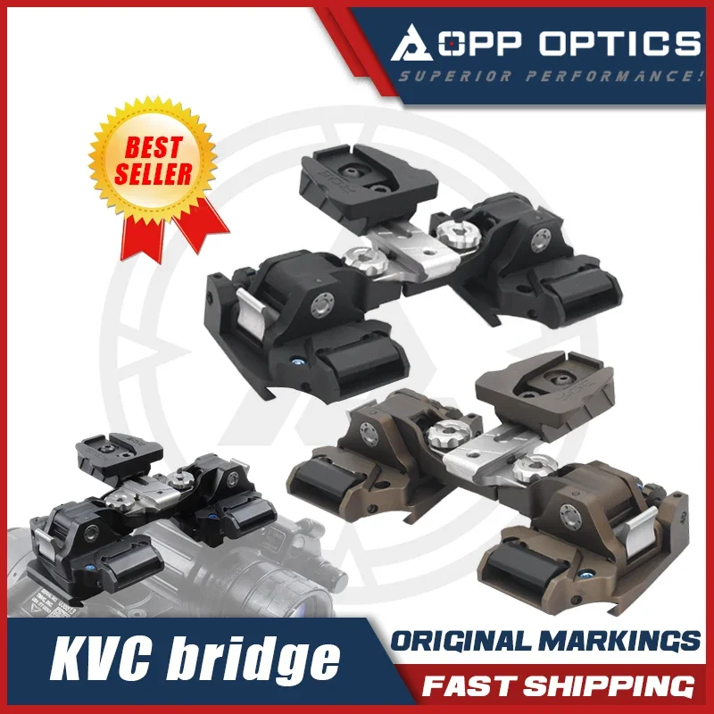 

Кронштейн KVC Bridge для ночного видения (FDE и черный) – прецизионный NVG-бридж для тактической оптики, прочный, с быстросъемной конструкцией