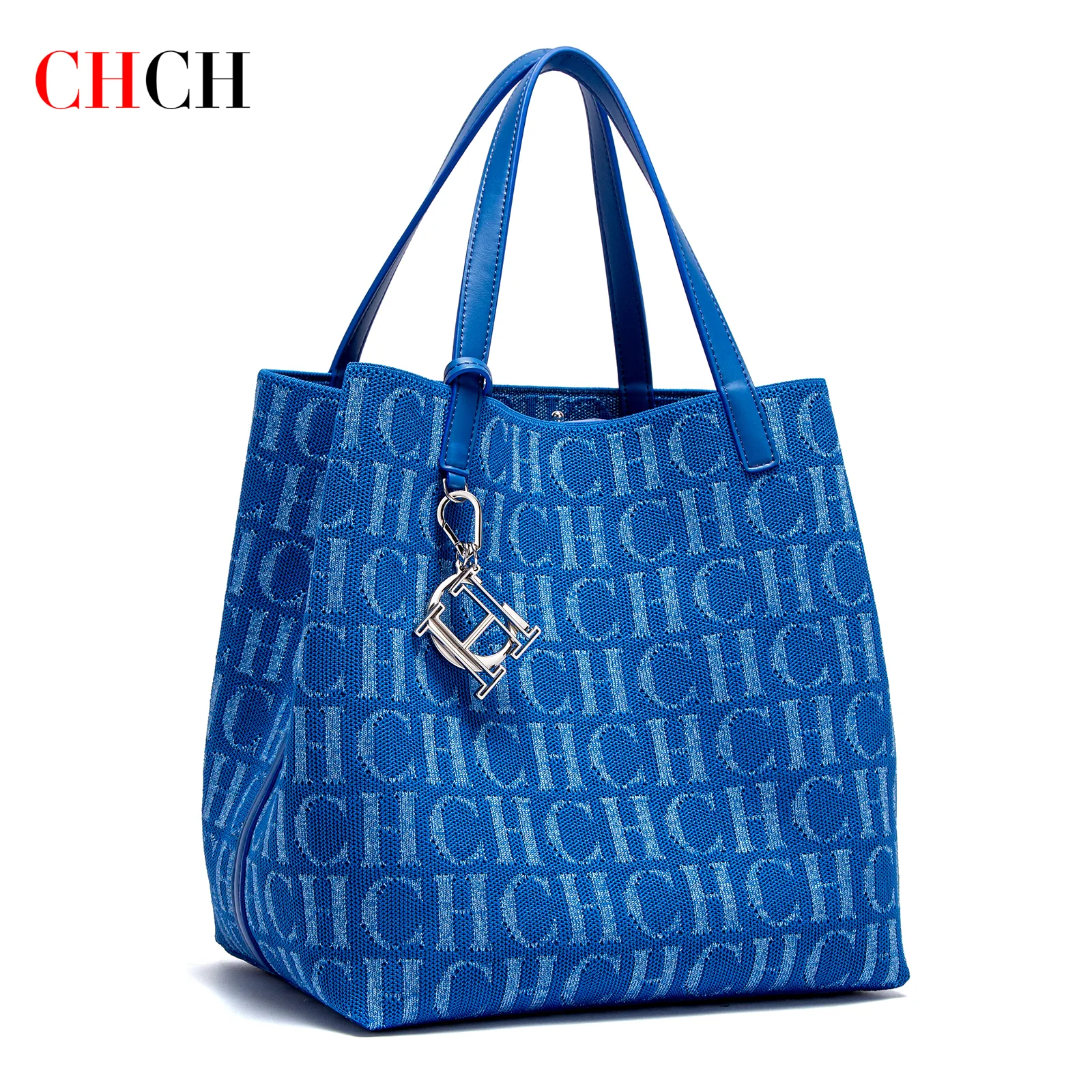 CHCH Women's Handbag New Solid Color Flyknit Tote Bag Business Commuter Women's Bag