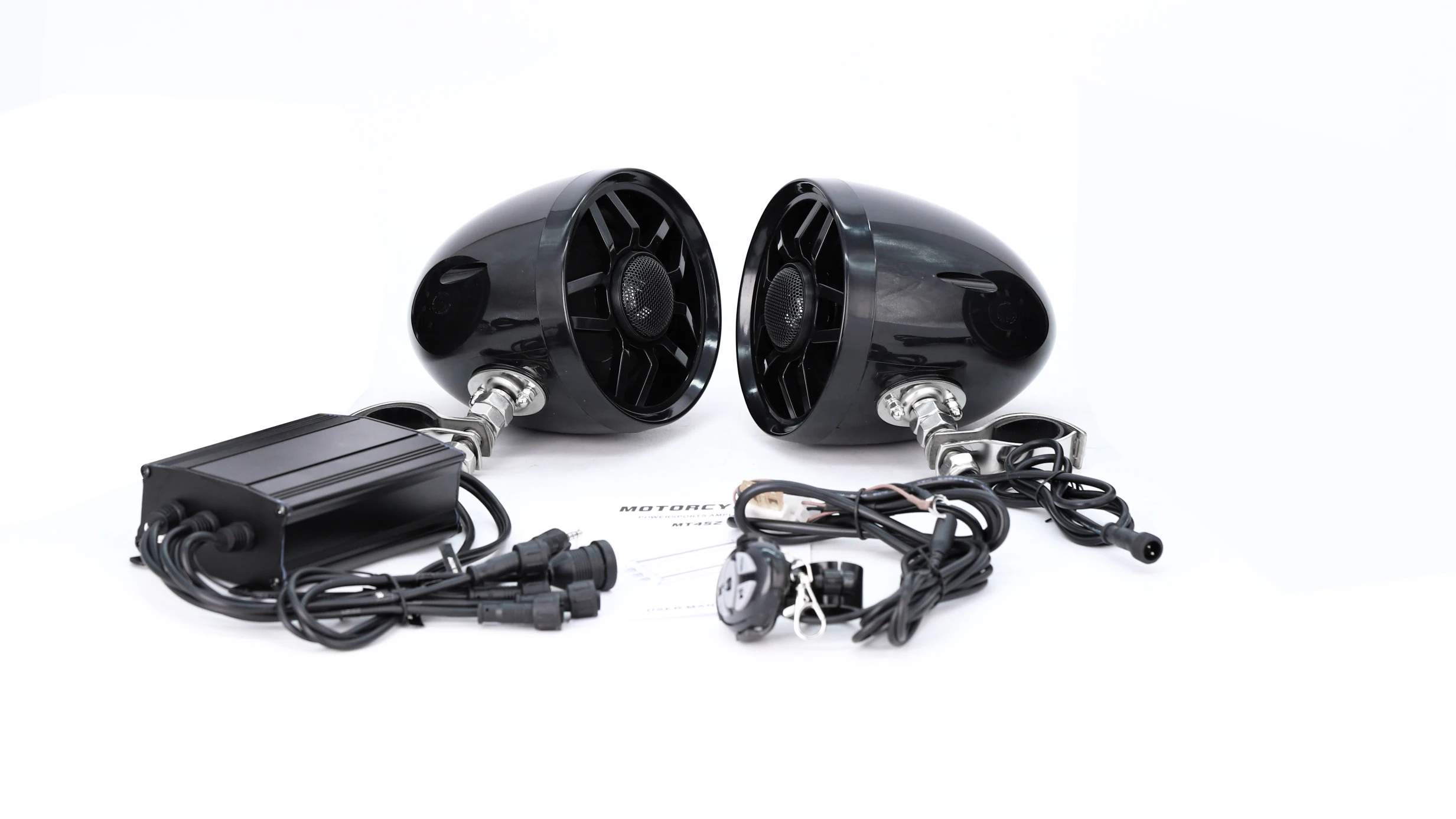 Factory Directly Atv BT Audio System Motorcycle Stereo Radio Waterproof Speakers Marine Speaker Fm Mp3 Utv Amplifier Usb Amp Aux