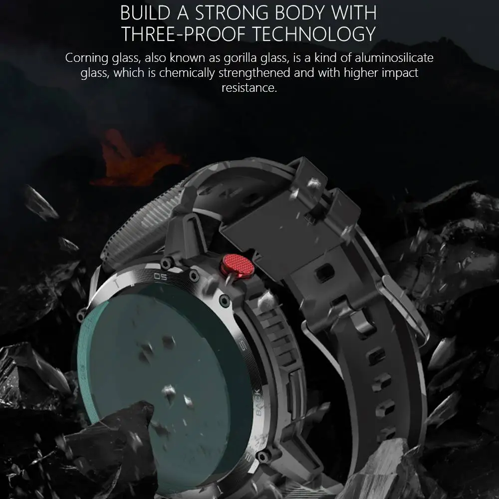 LEADOYS Gorilla ساعة ذكية للرجال والنساء رياضية خارج الخط مشغل موسيقى 1 جيجابايت + 4 جيجابايت تخزين 10 متر IP68 مقاوم للماء للصدمات ل Xi