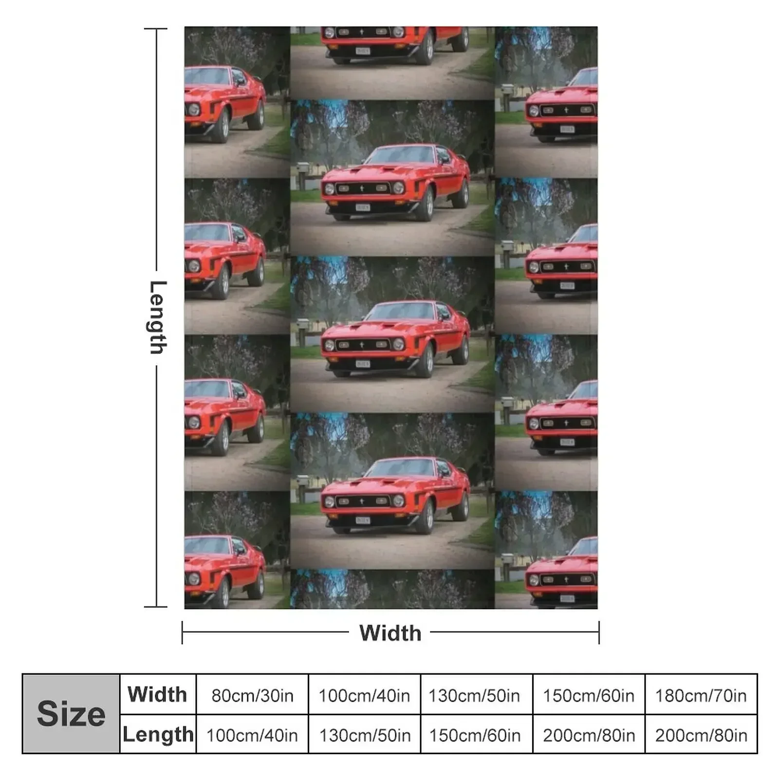 71 Mach 1 Throw Blanket Thin Cute Plaid Blankets