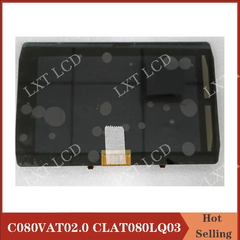 Original 8 inch C080VAT02.0 CLAT080LQ03 XG LCD With Touch Screen For Caterpillar Cat 320GC 320 GC Excavator