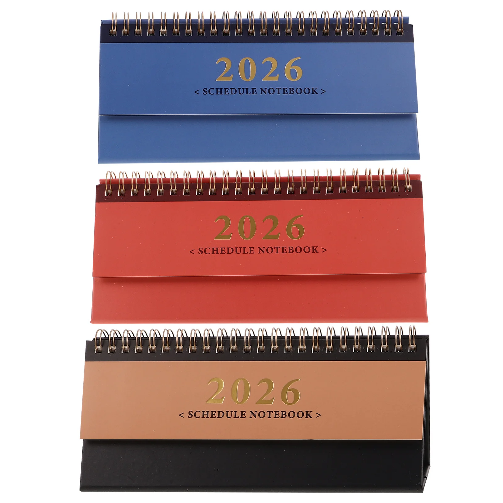 

3Pcs Minimalist Desk Calendar 2026: Ultra-Thin Portable Desktop Calendar with Clean Layout for Daily Planning and Time