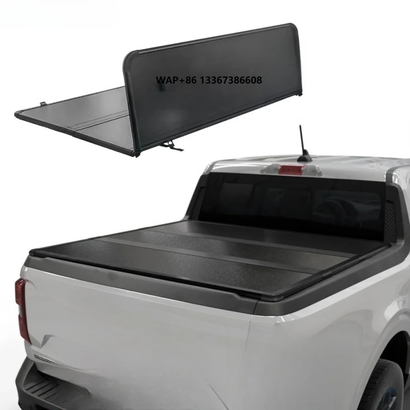 

Maverick Pickup Rear Trunk Lid Aluminum Hard Tonneau Cover Truck Tri Fold Bed Cover