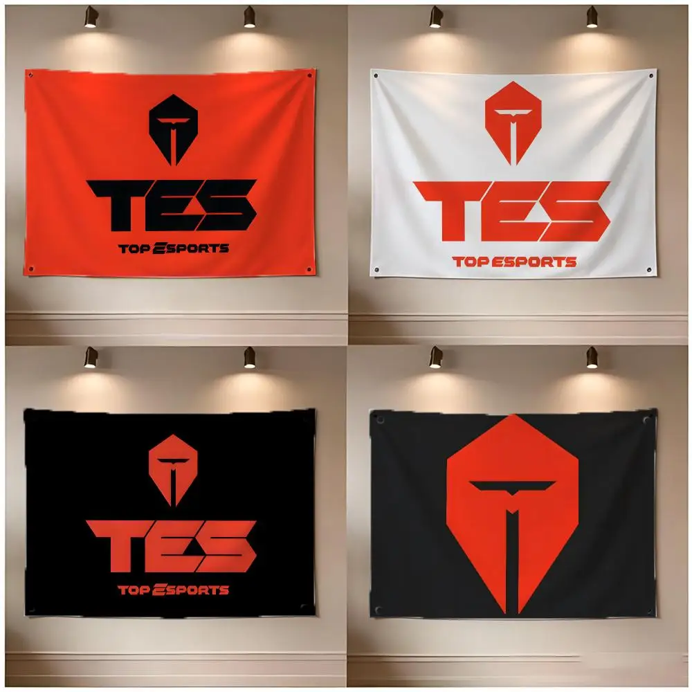 TES Flags Borderless Four Ring Ornament Indoor Outdoor Decoration Quick Hang Install