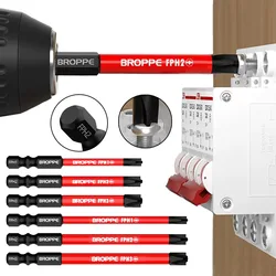 Destornillador especial de electricista, broca ranurada, cabeza de lote magnética cruzada, antideslizante FPH1, FPH2, FPH3, Nutdriver para Panel de interruptor de enchufe