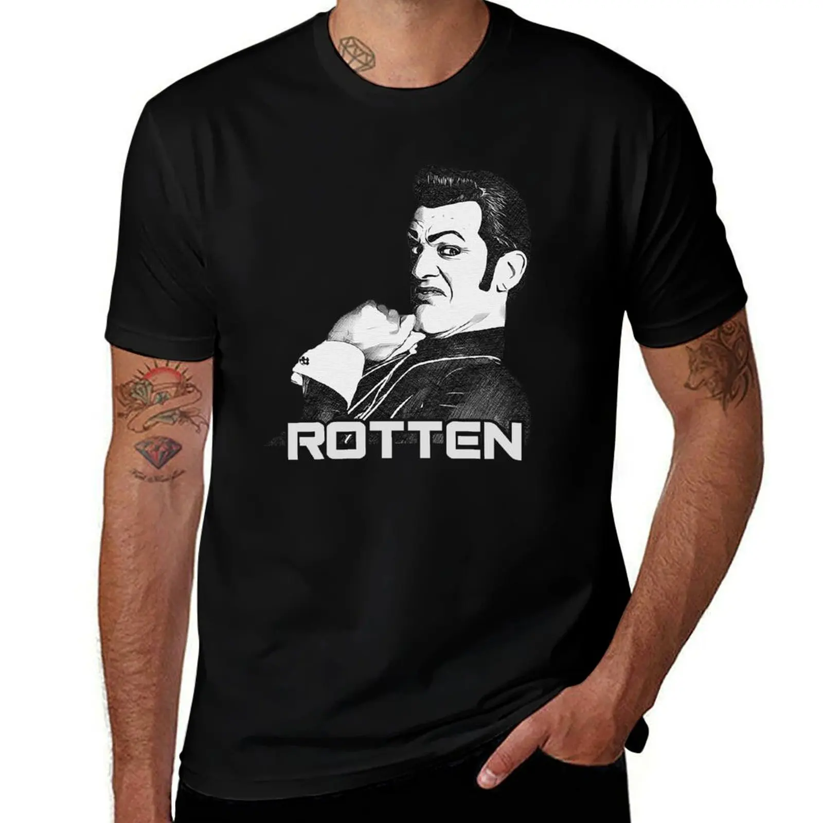 Robbie Rotten Tribute - Stefán Karl Stefánsson Lazy Town White T-Shirt summer tops anime shirt blacks mens funny t shirts