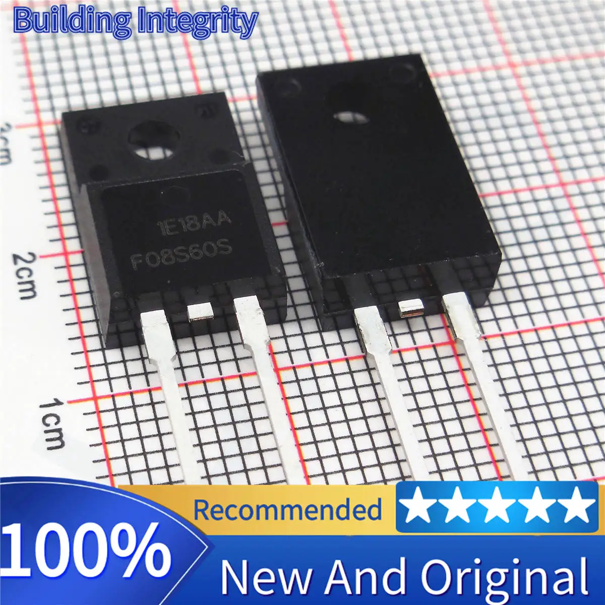 5PCS F08S60S FFPF08S60S TO-220-2 Fast recovery diode 8A 600V Fast delivery, reliable quality