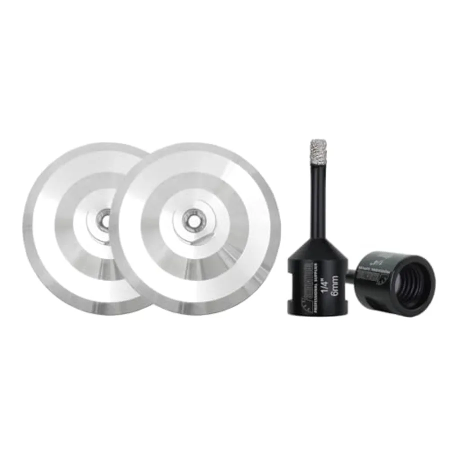 

5-дюймовая опорная подставка (или опорный диск) из алюминия с резьбой 5/8-11 дюймов для алмазных падов, 2 шт. в упаковке