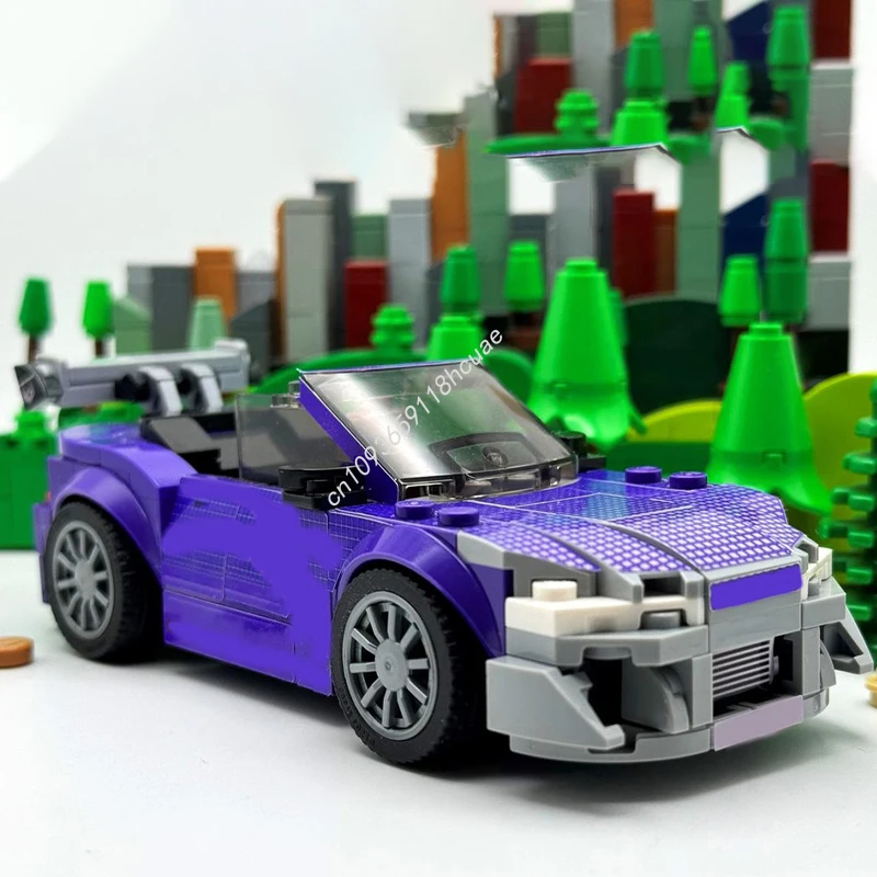 

180 шт. MOC суперкар Mitsy Eclipse City Champions для взрослых, комплект строительных блоков «сделай сам», идеально подходит для креативного рождественского подарка