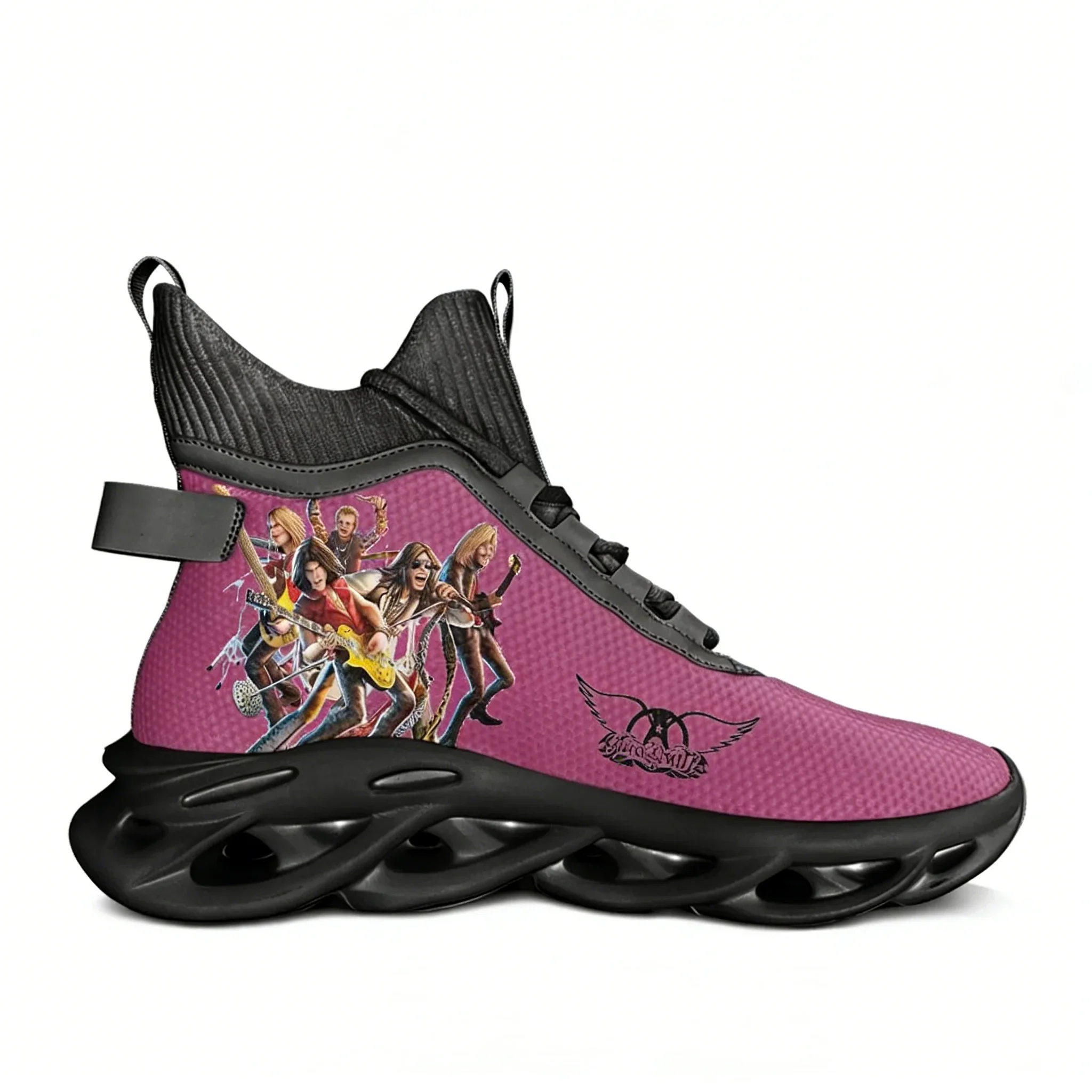 

Кроссовки My Chemical Romance High Top Flats, мужская и женская спортивная обувь, высококачественные кроссовки на шнуровке, сетчатая обувь, обувь на заказ